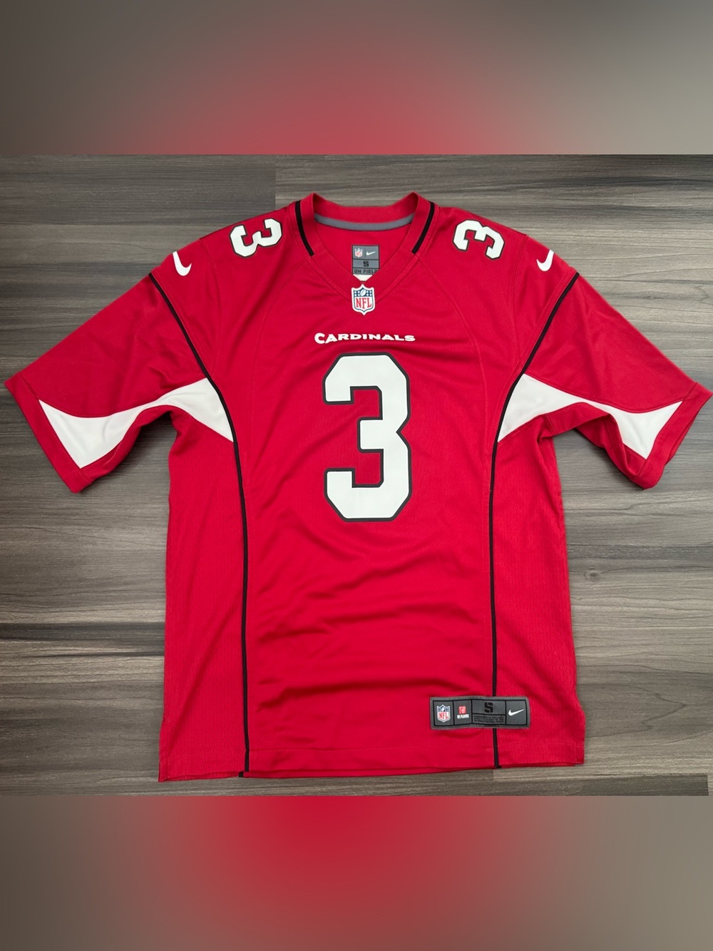 Nike Arizona Cardinals Carson Palmer #3 NFL On Field Game Home Jersey Men Small